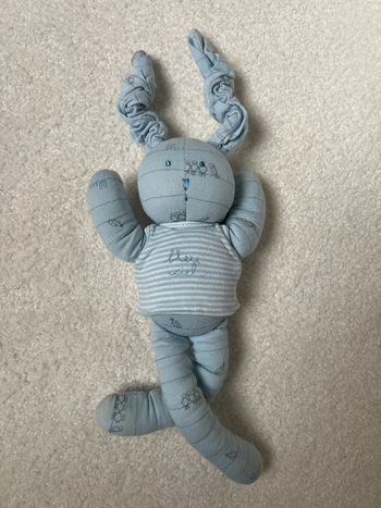 Doudou lapin petit bateau bleu