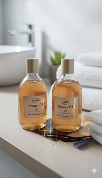 Lot huile de bain Sabon