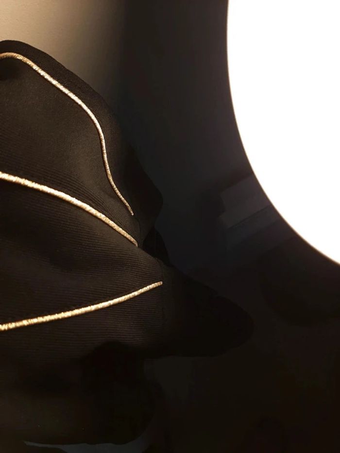 Jupe élastique noire et détail doré - photo numéro 4