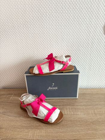 Sandales rose fushia avec noeuds Jacadi 🌸