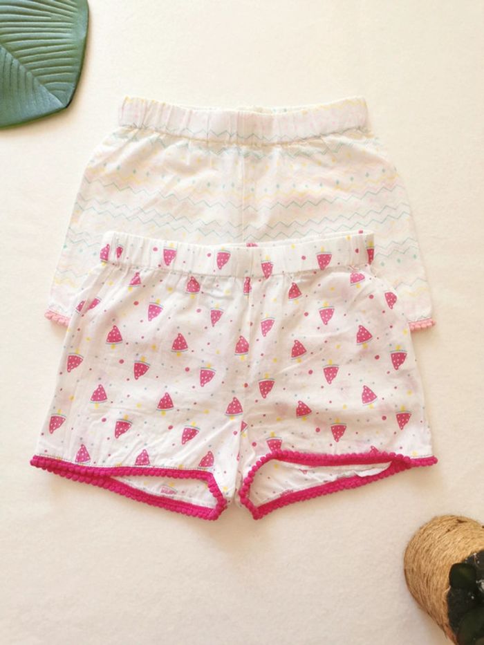 Lot de 2 shorts fin été à motifs Pat et Ripaton 18 Mois - photo numéro 9