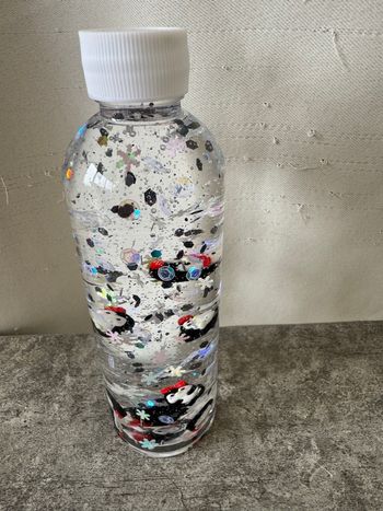 Bouteille sensorielle thème pingouin 