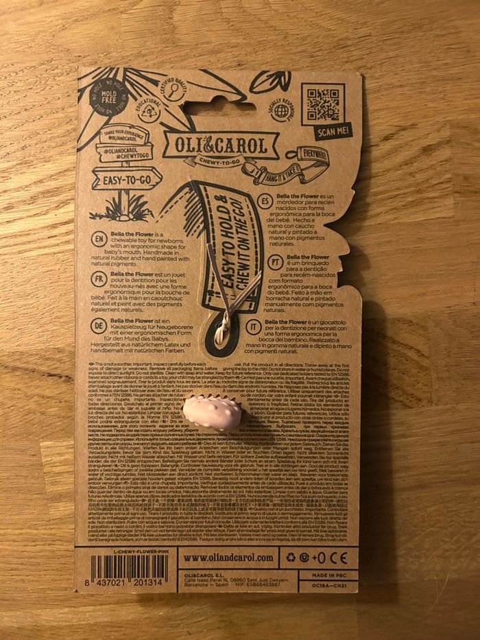 Jouet de dentition  - Bella la fleur  - Oli & Carol - photo numéro 3