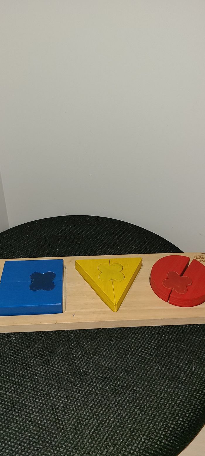 PLAN TOYS - PUZZLE DOUBLE FACE - PIÈCES EN BOIS - photo numéro 2