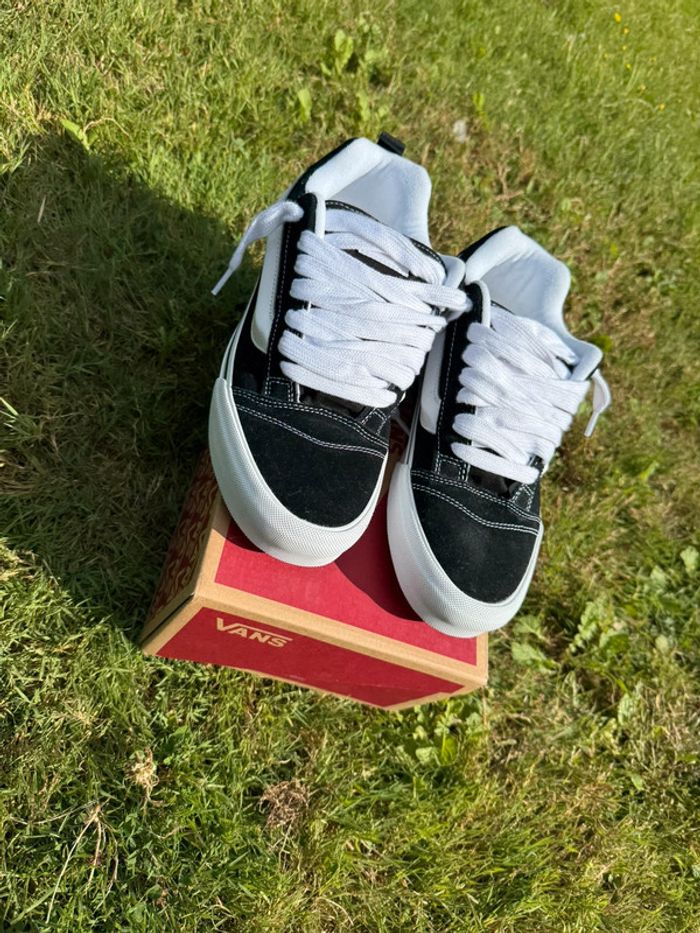 Vans Knu Skool unisexe noir et blanc - photo numéro 7