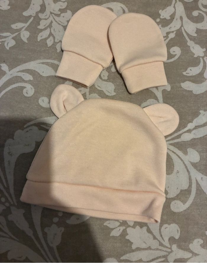 Ensemble moufle & bonnet