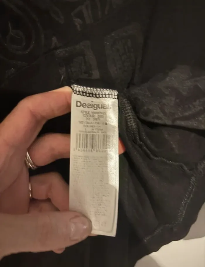 Haut noir imprimé “Together” Desigual – Taille L - photo numéro 4