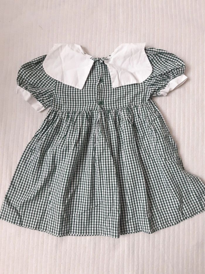 Robe manches courtes à carreaux Natalys 1 an - photo numéro 5