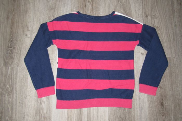 PULL BLANC ET MARINE A RAYURES FILLE "DPAM" - 10 ANS - n°01 - photo numéro 5