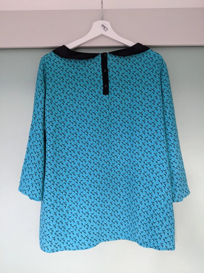 Chemisier col claudine vert - photo numéro 4