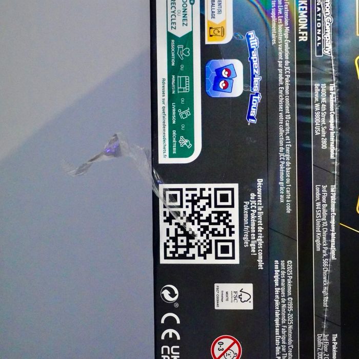 Coffret Pokémon ETB ME01 Méga Évolution Gardevoir - FR - petit défaut - photo numéro 7