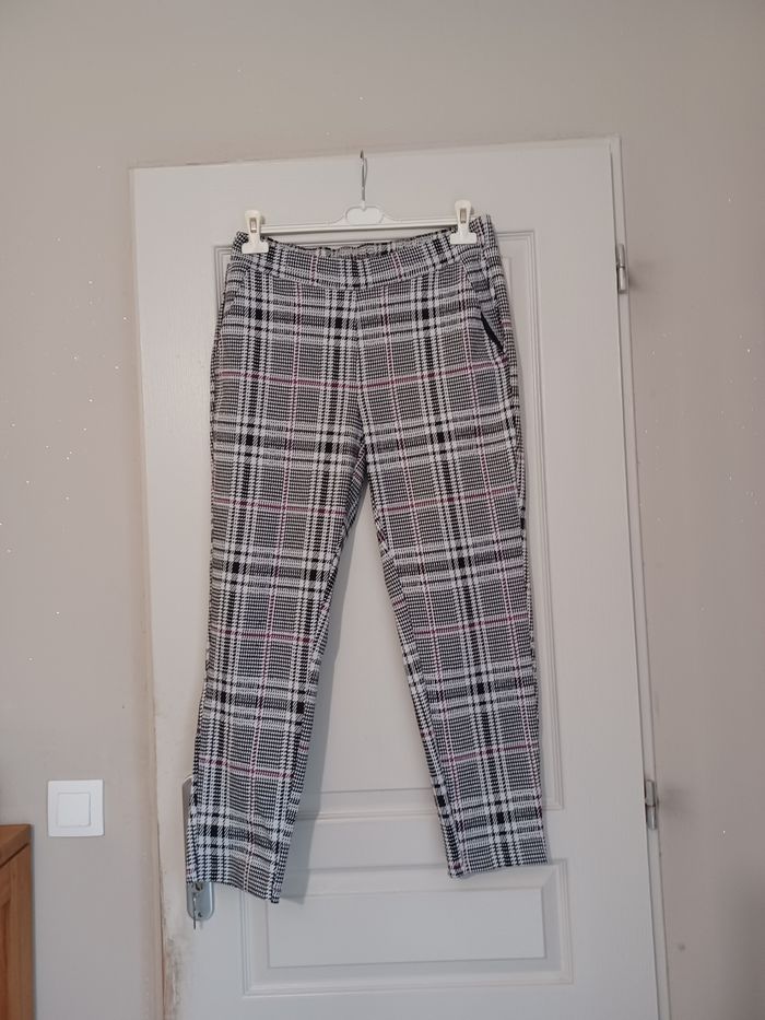 Pantalon à carreaux