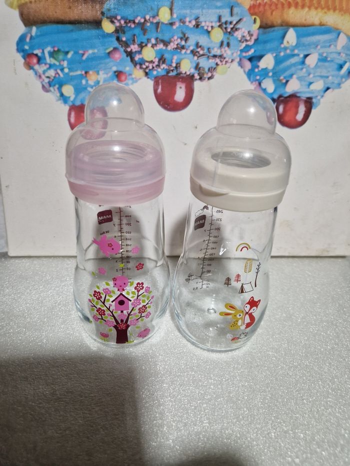 Biberons Mam en verre 260ml