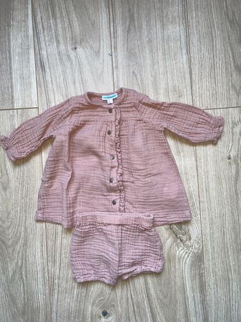 Ensemble verbaudet gaz de coton 6 mois