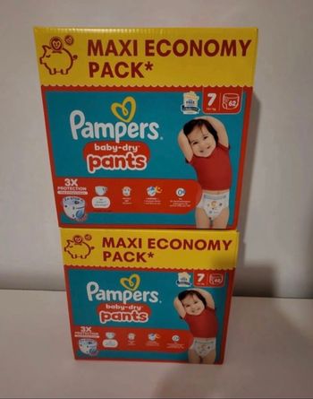 [-30% code HAMAC30] 124 couches Pampers pants taille 7