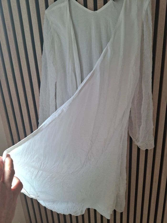 Veste longue blanche Mais il est où le soleil ? T 40 - photo numéro 11