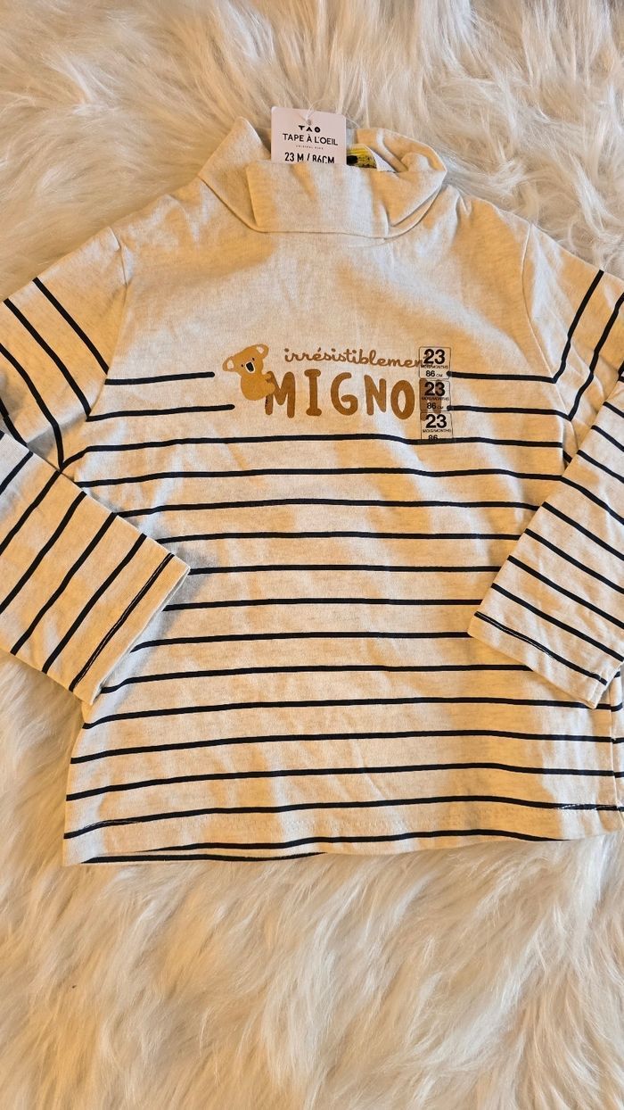 Neufs (non portés) 🏷🏷🤩😍 superbe ensemble sous pull et pantalon doublé 23mois Garçon 😍🤩💙 - photo numéro 2