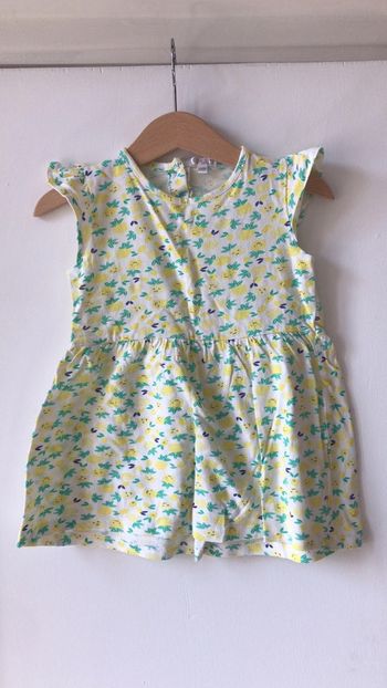 Robe manches courtes ananas