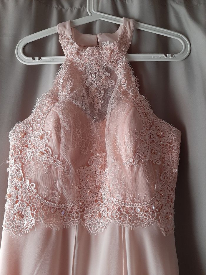 Robe fête cérémonie en dentelle et perle flower by charm's Paris - photo numéro 4