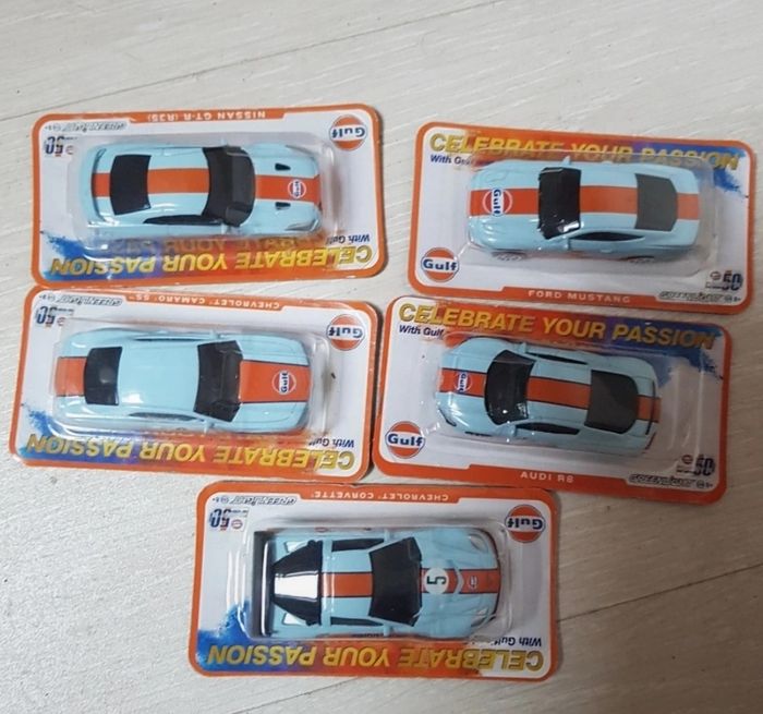 Lot 5 voitures Gulf