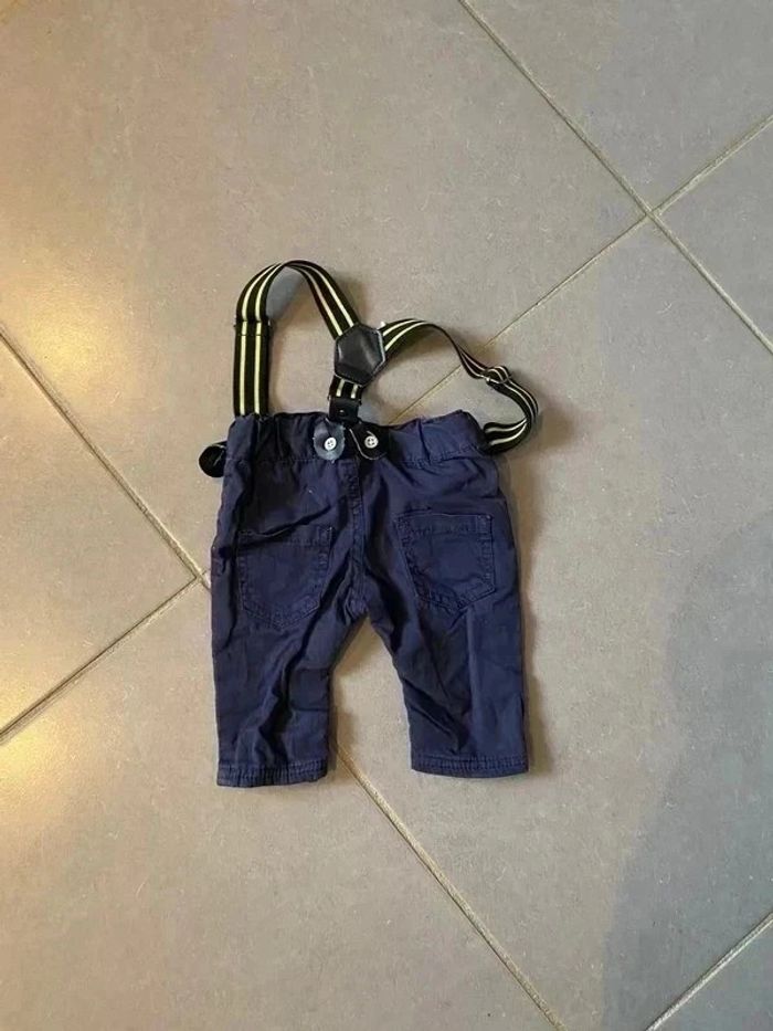 Pantalon - Gémo - Bleu marine - 1 mois - photo numéro 3