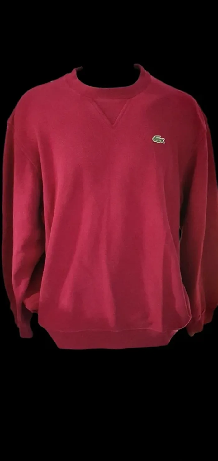 Sweat rouge homme Lacoste 4 (M) - photo numéro 2