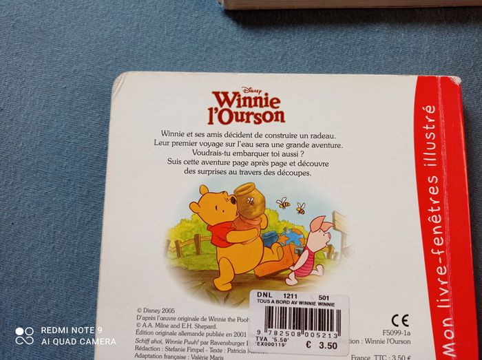 Lot de livres à trous Winnie l'ourson, éditions Hemma - photo numéro 7
