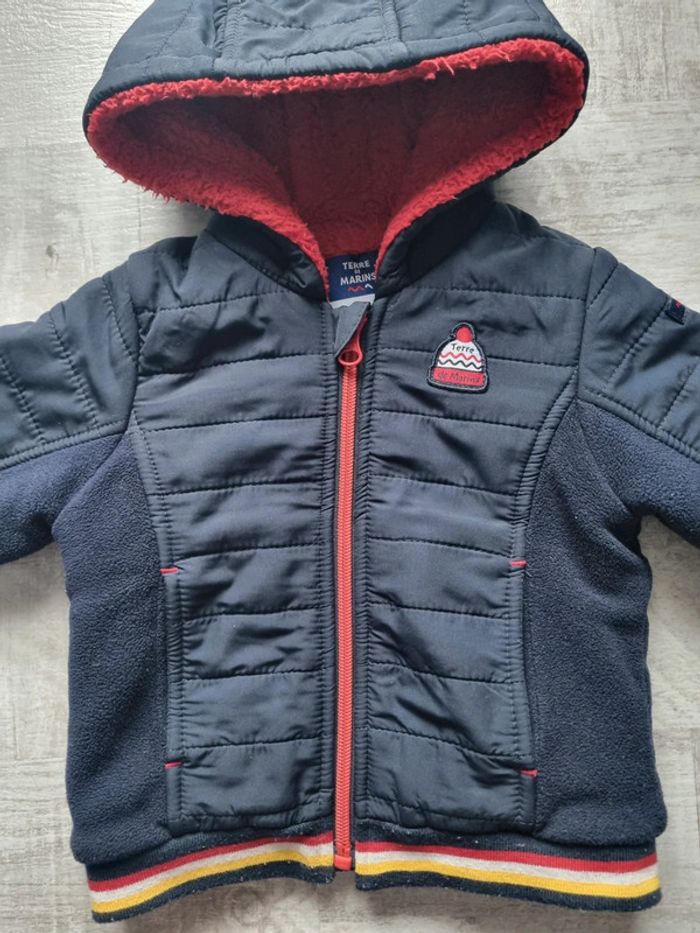 Manteau doublé terre de marin 18 mois - photo numéro 2