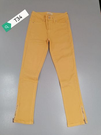 Jeans jaune cache cache 34