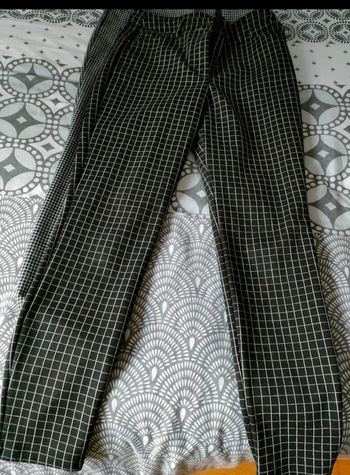 Pantalon noir femme Kiabi 38 style pieds de poules