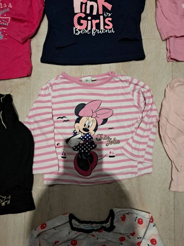 Lot de 10 t shirts à manches longues 12 mois neufs et tbe - photo numéro 3