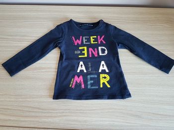 Maillot longues manches weekend á la mer 23 mois