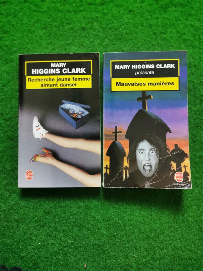 Mary Higgins Clark lot de 2 livres de poche