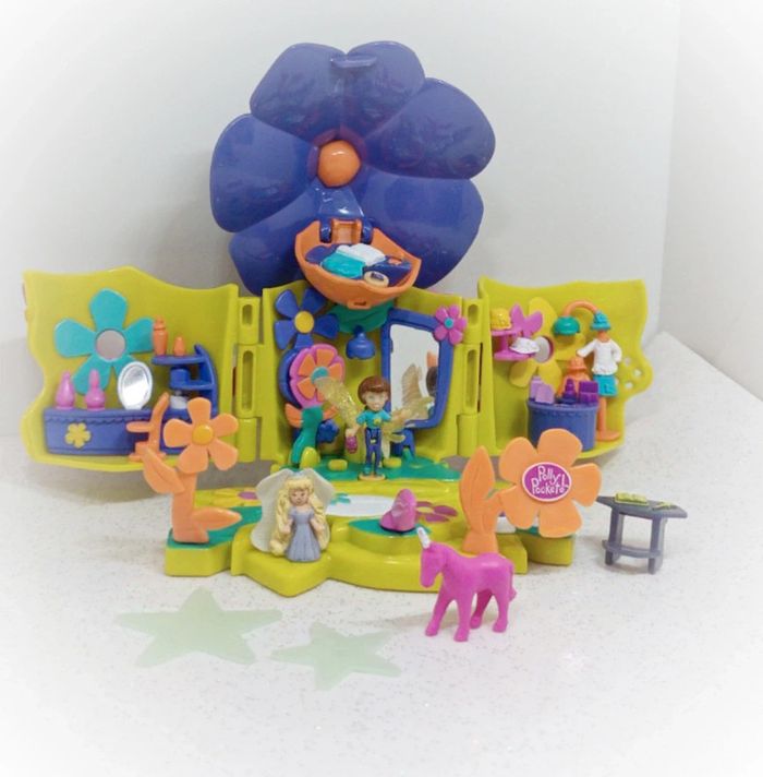 Fée fairy boutique blossom Polly pocket fleur flower mini small micro doll figurine licorne unicorn