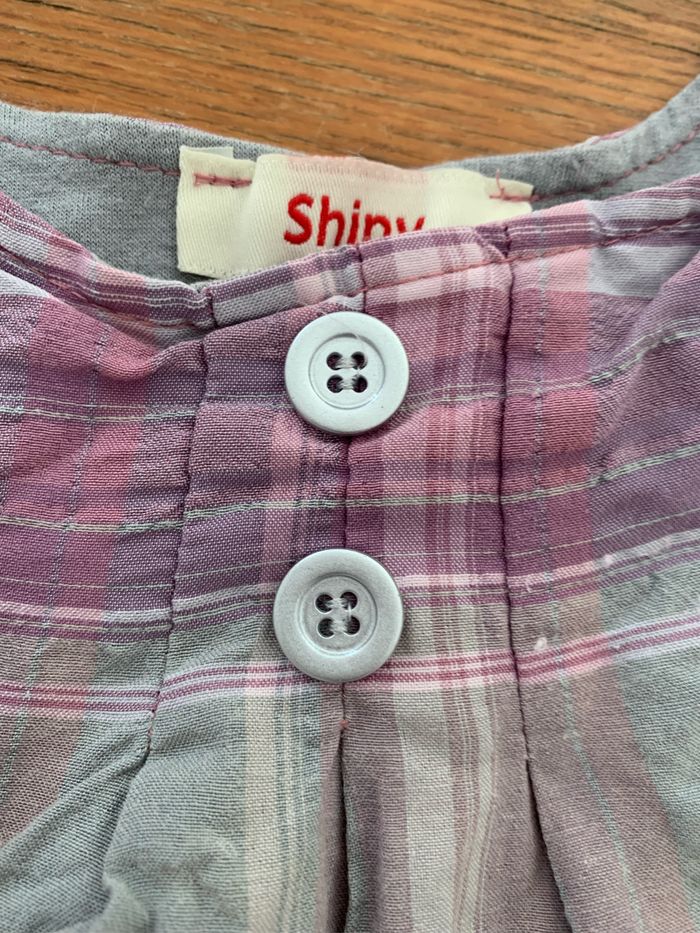 Jolie robe grise et parme 5 ans - photo numéro 5