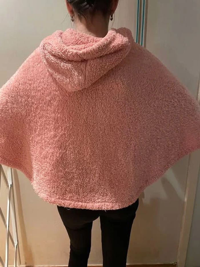 poncho rose en pilou - photo numéro 3