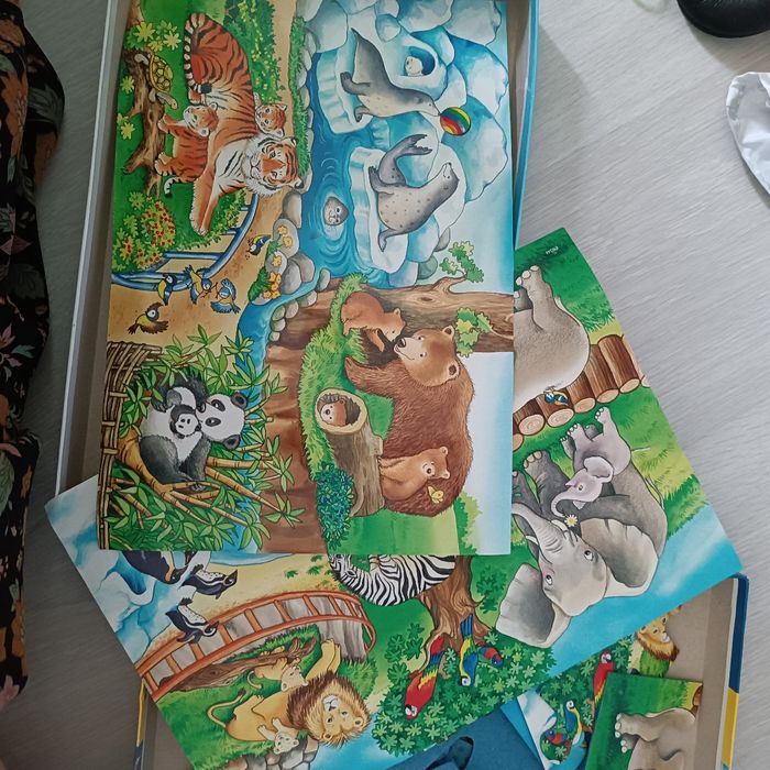 2 puzzles Les animaux du zoo 12 pièces - photo numéro 4