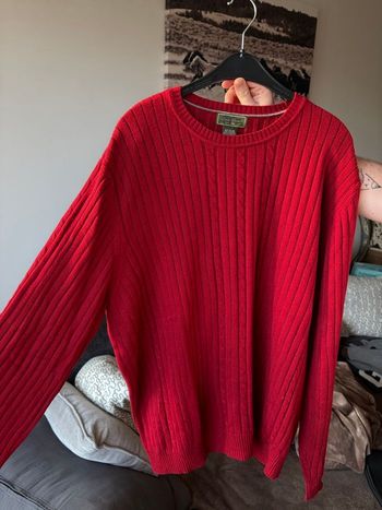 Pull Eddie Bauer XL neuf cachemire et coton 