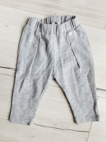 Vêtement bébé fille pantalon gris brillant paillettes Z Grain de blé 3 mois