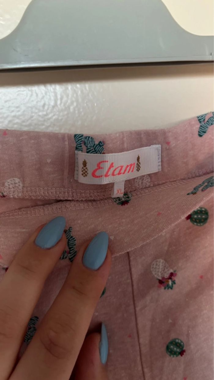 Pantalon de pyjama 3/4 Etam taille XL en très bon état - photo numéro 2