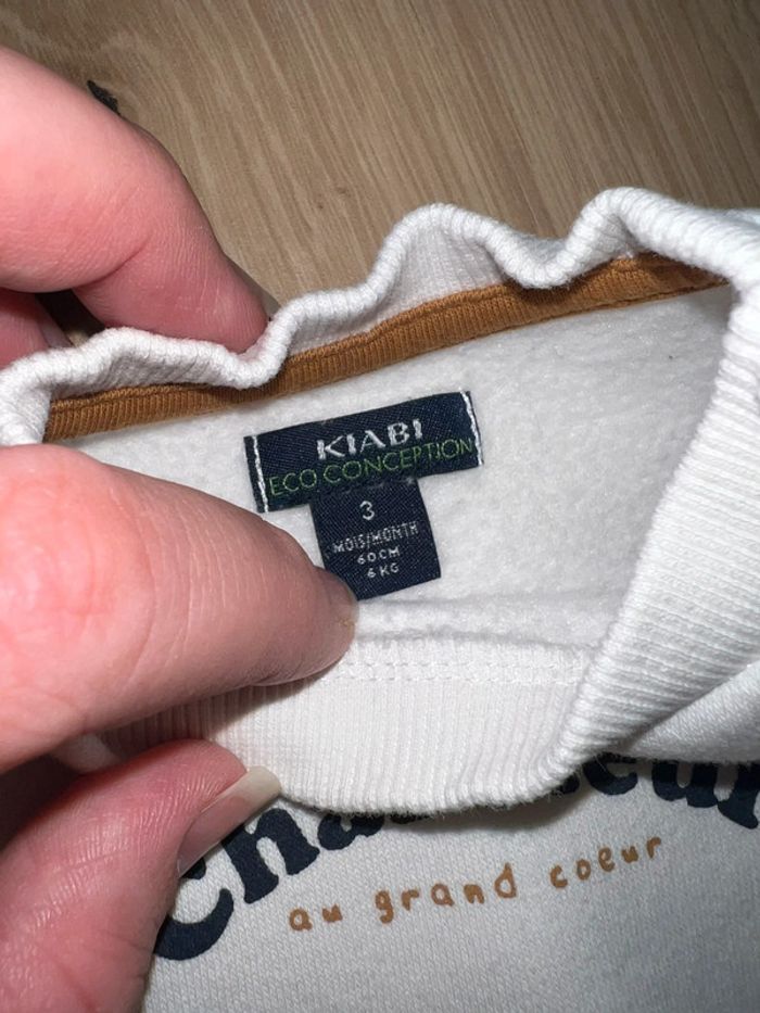 Pull kiabi 3 mois garçon charmeur au grand coeur - photo numéro 3