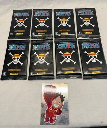 8 sachets panini One Piece 25 ans neufs scellés