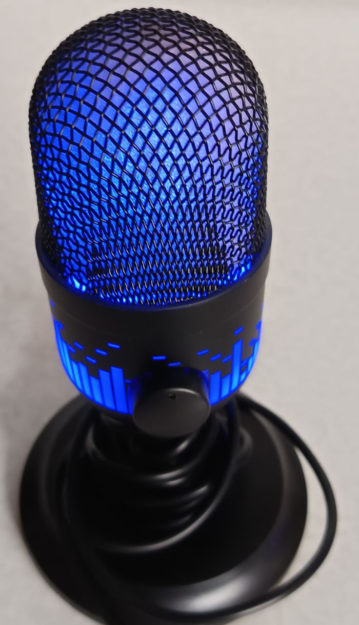 Microphone LED sur pied avec câble USB de 1,50m avec réglage de volumes - photo numéro 3