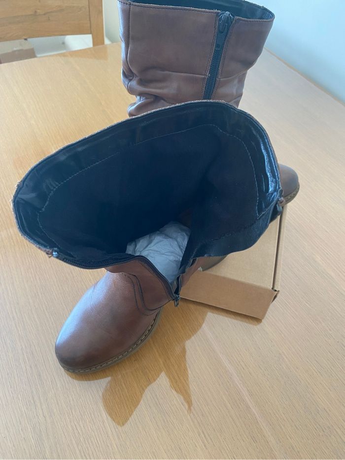 Bottes Remonte  mi haute  marron - photo numéro 9