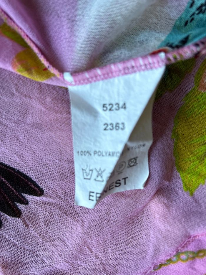 Ernest boléro gilet chemise taille S en voile imprimé - photo numéro 8