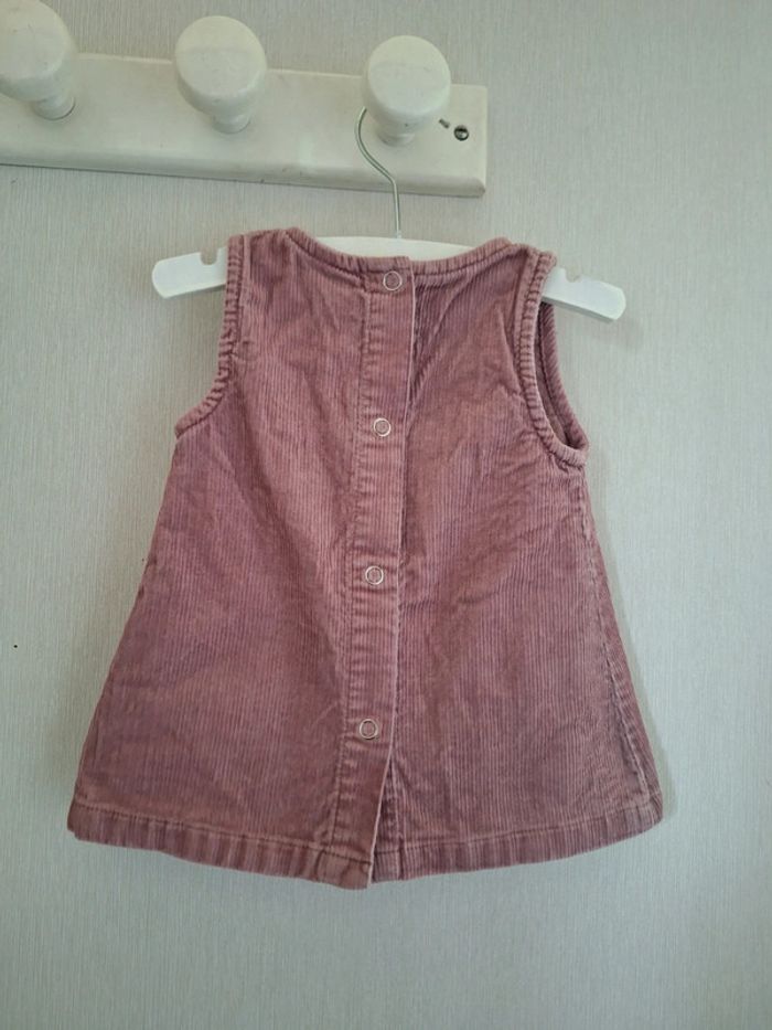 Robe rose velours 3 Mois - photo numéro 2