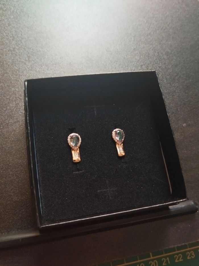 Boucles d'oreilles vintage avec coffret cadeau - photo numéro 3