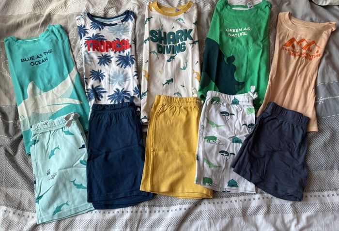 Lot de 5 pyjamas shorts