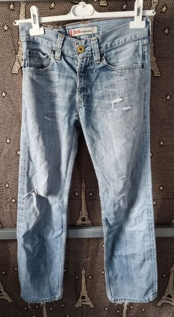 Jeans à trous taille 38 Levi's 506 standard