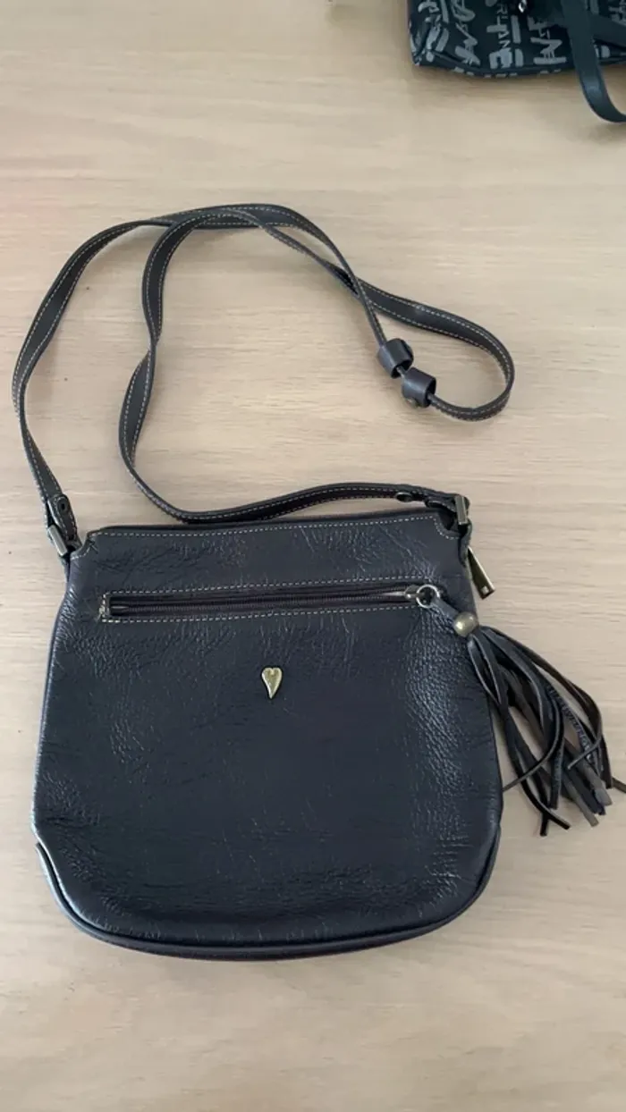 Sac bandoulière en cuir Lancaster